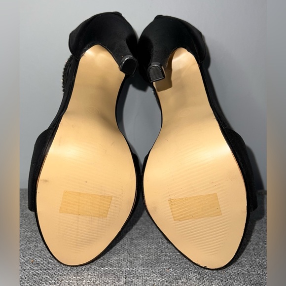 BONNIBEL BLACK RHINESTONE HEELS SIZE 7 - Picture 8 of 10